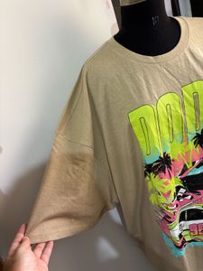 Reason Women Oversized Dropped Shoulder Long Top