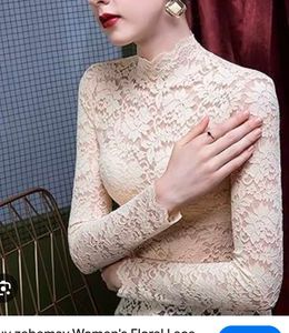 Lace Mock Neck Top