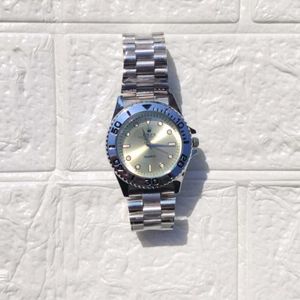 rolex Stylish Silver Watch