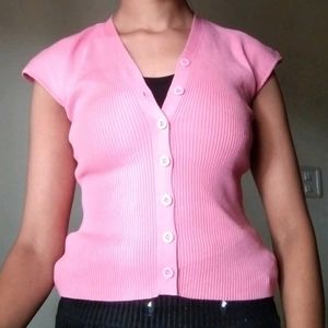 Pink Sleeveless Top