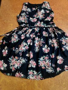 Cutest Floral Print Dress with Matching Belt