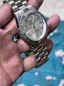 Rolex Day-date Silver Dial real sell price 2000Rs