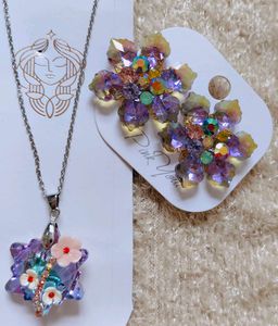 Kivu Ziyu Necklace &amp; Earring Set