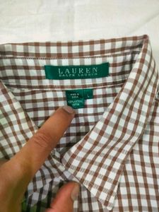 Ralph Lauren Brown Check Shirt