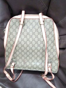 Grey and Pink Backpack