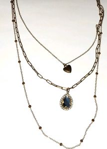 Layered Necklace with Charms