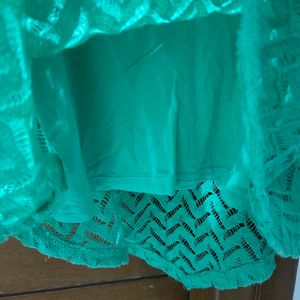 Green Lace Tank Top