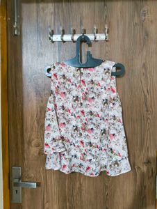 Floral Pink Flowy Top
