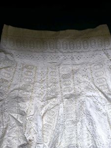 Cotton Crochet Short Skirt