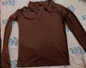 Brown Long Sleeve Shirt