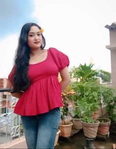 Red Colour Top So Beautiful ❤️