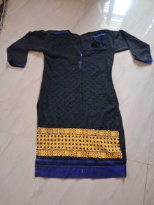 Black Embroidered Kurti