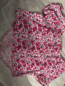 Floral Print Off-Shoulder Top