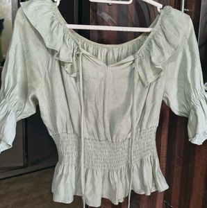 Ruffled Off-Shoulder Top
