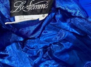 La Femme Royal Blue Cocktail Dress