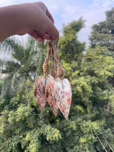 set of three heart hanging