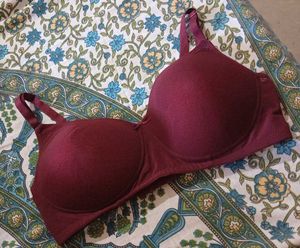 Burgundy Bra