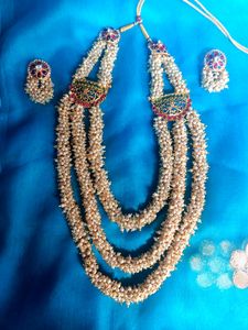 3 Layer Long Moti Nacklace