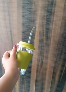 Stylish Reusable Glass Tumbler