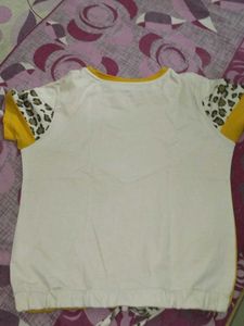 Yellow 💛 Animal Print Crop Top