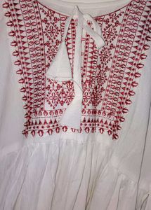 Boho White Dress