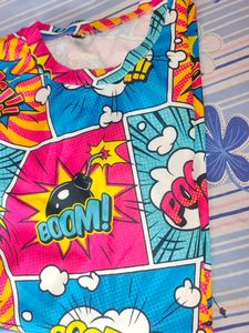 Multicolored Oversized Tshirt