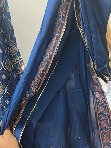 Elegant Blue Embroidered Sharara Set All New
