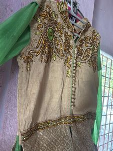 Elegant Green lehanga  with duppatta