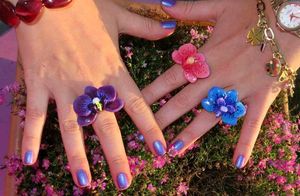 orchid Flower Power Rings