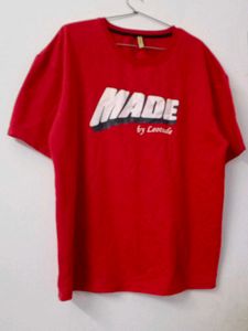 Red &#39;MADE&#39; Graphic Tee