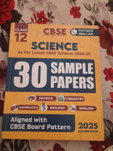 CBSE Class 12 Science Sample Papers