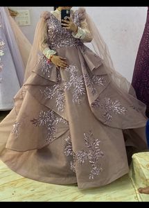Party Wear Heavy Gown Not Even One Time Use