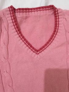 Pink Knitted Vest