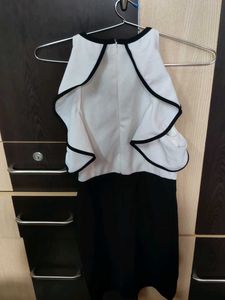 Chic Black &amp; White Party Dress