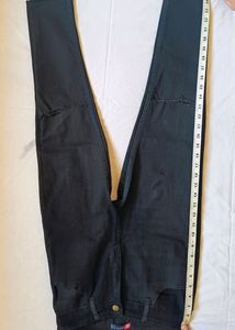 Black Ripped High Waist Jeans