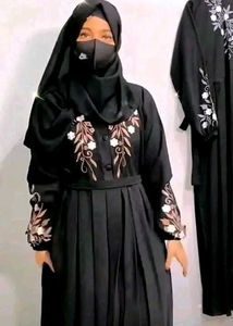 Elegant Embroidered Abaya