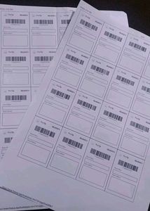 20 Free Up Non Sticky Colour Labels