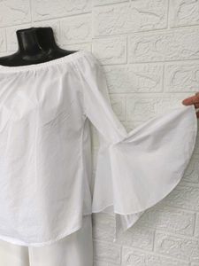 Imported Offshoulder White Top