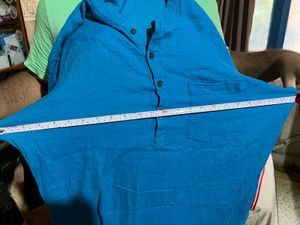 Lowest Price: Short Festive Kurta For Men Blue