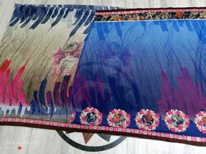Elegant Blue &amp; Pink Embroidered Saree