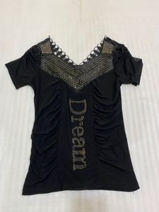 Dreamy Black Stretchy Top Bust 32/34