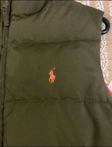 🐉 dual Olive &amp; tangerine Puffer Vest