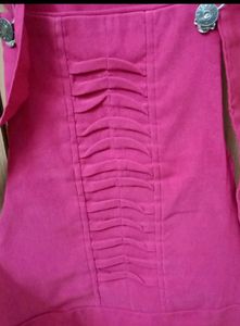 Pink Dungree For Girls(30-32)
