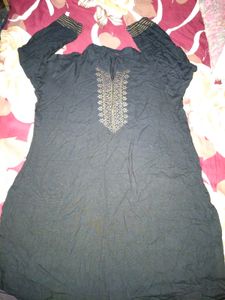 Elegant Black Short  Kurti