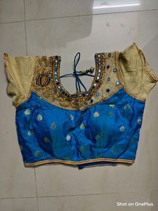 Blue Designer Padded Blouse