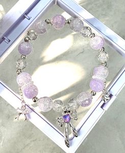 Crystal Bead Bracelet with Charms