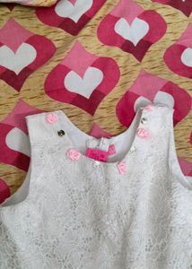 Cindrella Baby Pink Party Wear Frock