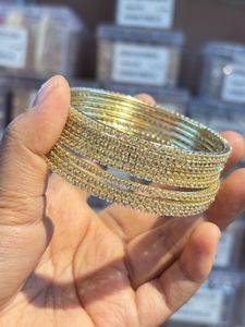 Sparkling Gold Bangles