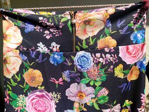 Black Floral Skirt With Top