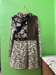 Unique Floral &amp; Brown Dress/Top